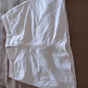White jean skirt